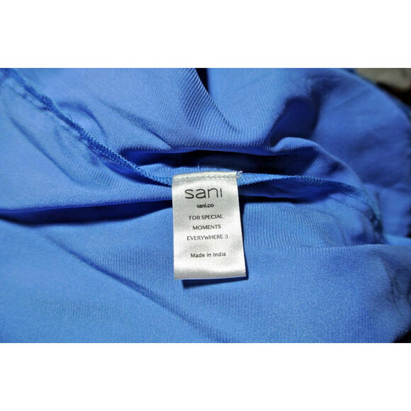 NEW, Sani Women's Blue Zaina Choli, Dupatta & Palazzo Pants Set  Size S - Picture 9 of 10